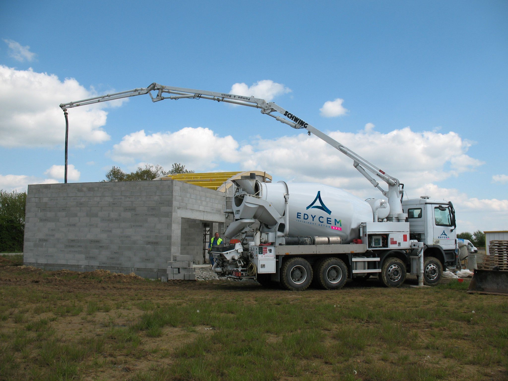 Camion pompe à béton pour accès difficile